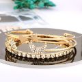 Trendy New Stylish Adjustable 4 Pcs/Set Bracelet for Women - Bracelets for Girls Simple Stylish - Bangle Bracelet for Women New Collection Korean Style Fashion Jewellery Ornament. 