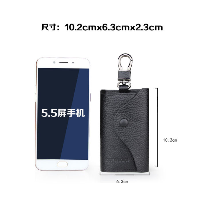 Key%20Case%20Men's%20Korean-Style%20Key%20Bag%20Multi-Function%20Car%20Key%20Case%20Women's%20Large%20Capacity%20Home%20Mini%20Key%20Chain%20Simple%20-%20Image%203