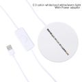 Acrylic 3D LED Lamp Base Table Night Light Holder ABS USB Lighting Accessories. 
