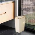 Rectangular Dustbin Small Slim Narrow Garbage Can Garbage Container Bin for Laundry Room Home 10L. 