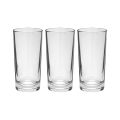 Water Drinking Glass 6 Piece Set - Transparent Glass Set B5 Inch - Enjoy Refreshing Drinks In Stylish Transparent Glasses-Alania. 