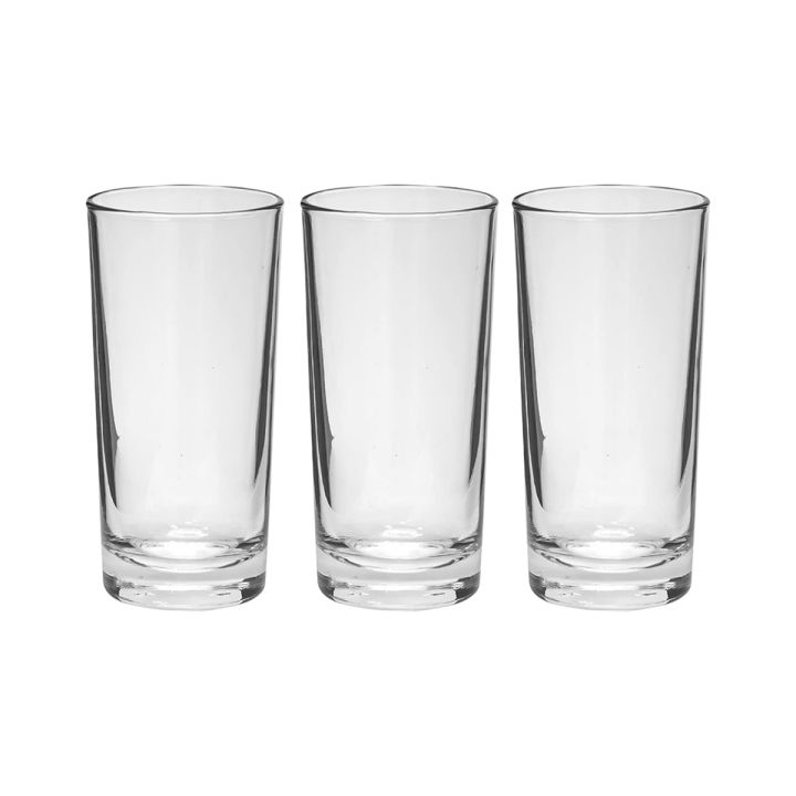 Water Drinking Glass 6 Piece Set - Transparent Glass Set B5 Inch - Enjoy Refreshing Drinks In Stylish Transparent Glasses-Alania