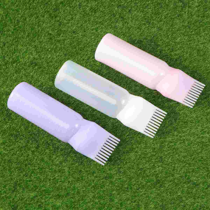 Bottle Hair Applicator Comb Dye Oil Shampoo Purple Developer Coloring Color Sulfate Free Surface Style Mixing Oxide Splat