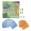 Baby toys Math Learning Board 100 Cards Arithmetic Skills Magnetic Design Durable Math Game Board for Kids Education.