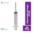 10 Pcs Getwell Disposable Medical Syringe 20 ml - Bird Hand Feeding Syringe. 