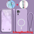 Case for Redmi Note 10 4G Xiaomi Redmi Note 10S Note 10 Pro 4G phone casing back cover softcase liquid silicone shockproof cover new design aesthetic wireless magnetic attraction ytbswx01. 