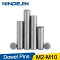 NINDEJIN 5-50pcs dowel pins 304 stainless steel m2 m2.5 m3 m4 m5 m6 m8 m10 parallel pins fastener solid  pin GB119. 