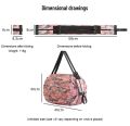 Double Belt Waterproof Foldable Bag Reusable Grocery Bags Washable Travel Storage Bags Large-capacity Portable Beach Bag Supermarket Tote Bag Eco-friendly Shopping Bag Shoulder/Hand Travel Bag.