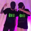 Sound Active Equalizer El T Shirt Equalizer Light Up Down Led T Shirt Flashing Music Activated Led T-shirt. 