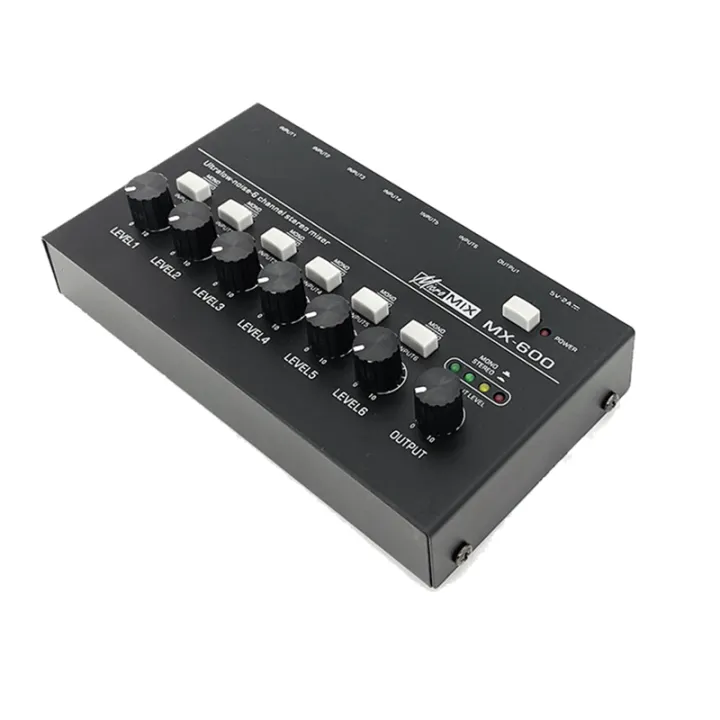 MX600%20Ultra%20Low-Noise%206-Channel%20Line%20Mixer%20Stereo/Single%20Track%20Switch%20Microphone%20Preamplifier%20Headphone%20Preamplifier%20Sound%20Mixer%20-%20Image%202