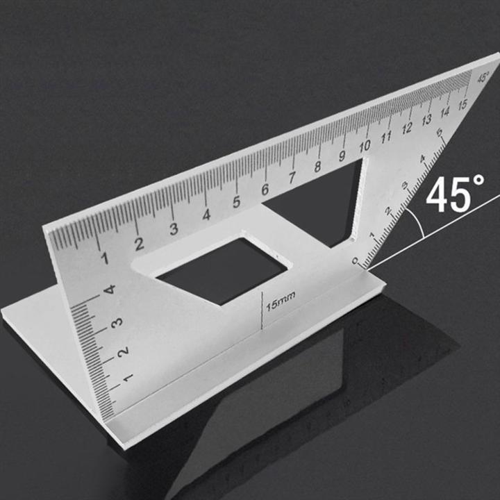 New Multifunctional quare 45+90 Degree Gauge Angle Ruler Triangle Ruler ...