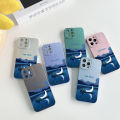 Jizetin for OPPO Reno6 4G Case Boating On Moon Night Lens Protect Frosted Plating Phone Back cover Soft TPU Mobile Phone Case. 