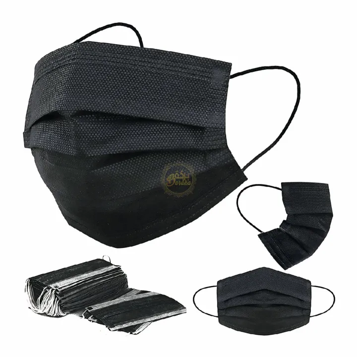 50%20PCS%20Black%203%20Layer%20Surgical%20Face%20Mask%20Disposable%20Medical%20Masks%20for%20Daily%20Protection%20-%20Image%203