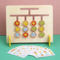 Colors and Fruits Double Sided Matching Game Logical Reasoning Training Kids Educational Toys Children Wooden Toy Montessori Toy.