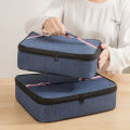 Portable square flat lunch box lunch box insulation bag bento. 