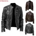 DYB ZACQ Spring Autumn Genuine Leather Jacket Men Streetweaar Sheepskin Coat Man Moto Biker Vintage Leather Jackets S-5XL. 