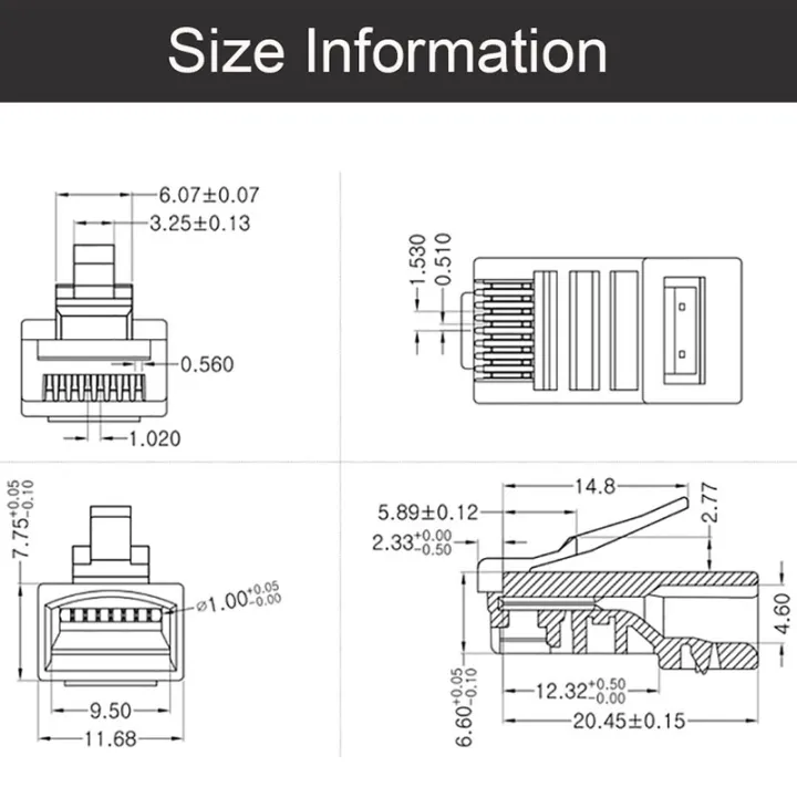 100Pcs%20RJ45%20Connector%206U%20Gold%20Plated%20%20Ethernet%20Cables%20Module%20Plug%20Network%20RJ-45%20Crystal%20Heads%20Cat5%20Cat5E%20-%20Image%206