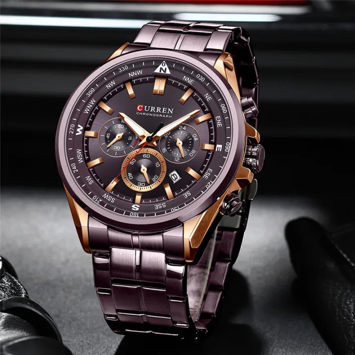 CURREN%208399%20Men's%20Luxury%20Watches%20Fashion%20Sporty%20Wristwatches%20Male%20Chronograph%20Quartz%20Stainless%20Steel%20Clock%20with%20Luminous%20Hands%20-%20Image%203
