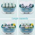 Baby Bottle Drying Rack Storage,Large Nursing Bottle Storage boxOrganizer with Cover,Portable Kitchen Cabinet Organizer.
