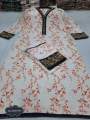 Pakistani Design Shalwar Kameez Collection Jama Pants Fully Stitched Linen fabric Clothes free size skin printed computer embroidery and lace work Selwar Skin print on linen fabric for Women. 