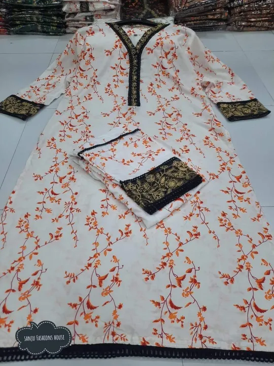 Pakistani%20Design%20Shalwar%20Kameez%20Collection%20Jama%20Pants%20Fully%20Stitched%20Linen%20fabric%20Clothes%20free%20size%20skin%20printed%20computer%20embroidery%20and%20lace%20work%20Selwar%20Skin%20print%20on%20linen%20fabric%20for%20Women%20-%20Image%203