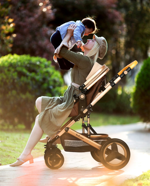 Baby%20Stroller%203%20in%201%20High%20Landscape%20Baby%20Stroller%203%20in%201%20Travel%20Baby%20Carriage%20Reversible%20Baby%20Cart%20Pink%20Pushchair%20with%20Car%20Seat%20-%20Image%205