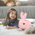 Electric Rabbit Toy with Sound and Movement Talking Plush Toys Cuddly Cuddly Toy Shake Ears Electric Pet for Kids Birthday Gifts. 
