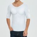 Men ABS Invisible Pads Shaper Fake Muscle Chest Tops Soft Protection Male Sponge Enhancers Undershirt. 
