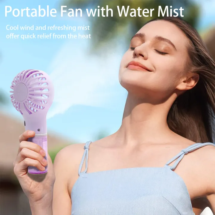 Electric%20Fan%20Handheld%20Mini%20Fan%20Rechargeable%20Portable%20Fan%20Wireless%20Fan%20Outdoors%20Portable%20Handheld%20Misting%20Fan%20With%204%20Speed%20Wind%20-%20Image%202