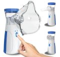 Portable Ultrasonic Mesh Nebulizer Machine Cool Mist Inhaler for Children and Adults (White). 