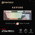 FANTECH MK914 ATOM PRO96 STELLAR EDITION RGB Mechanical Gaming Keyboard Mercury Black & Saturn Grey Layout Red Switch & Blue Switch.
