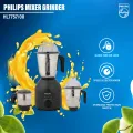 Philips HL7757/00 Mixer Grinder – 750W Turbo Motor | 3 Stainless Steel Jars | Official Philips Product.