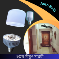 Motion sensor auto ON OFF LED bulb, radar sensor auto light, motion activated energy saving bulb.