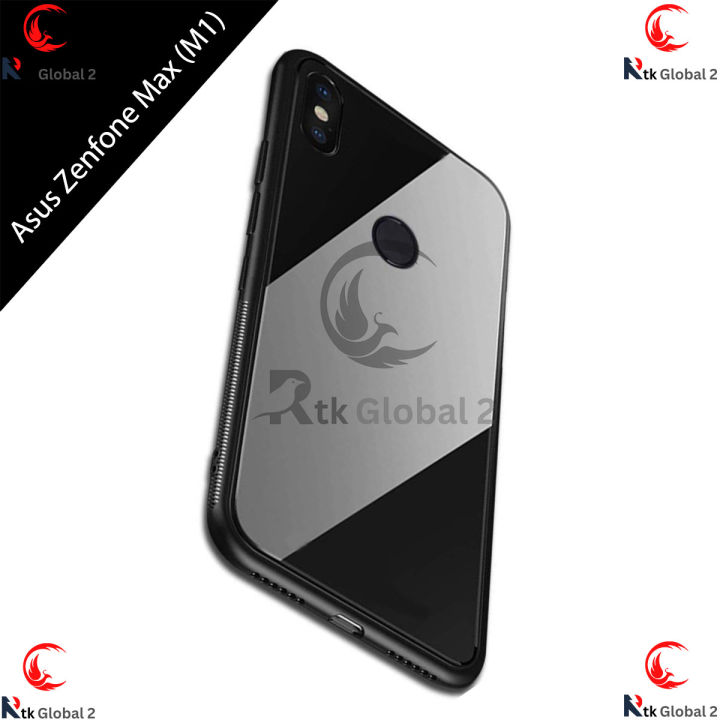 Glass%20Cover%20For%20Asus%20Zenfone%20Max%20%20(M1)%20Glass%20Silicone%20Frame%20Hard%20Glass%20Case%20Back%20Cover%20-%20Black%20-%20Image%203