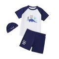 Children's swimsuits, boys, middle and large children, students, split swimsuit sets, cartoon prints, Korea baby beach swimsuits.