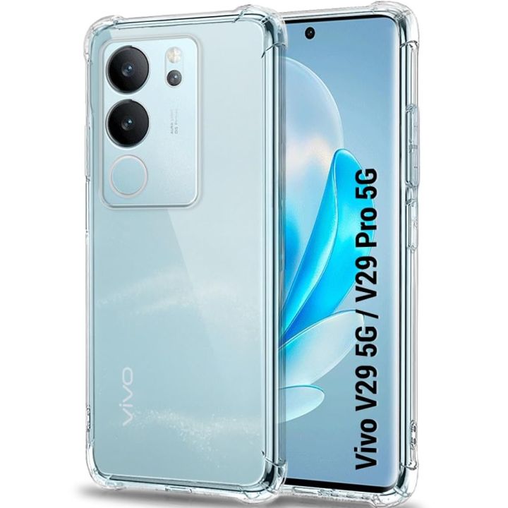 For Vivo V29 5G/ V29 Pro 5G /S17 Pro tpu Premium Silicone Case Crystal Clear Soft TPU Ultra-Thin Transparent Flexible Protective Mobile Phone Back Cover