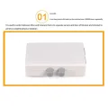2X Mini 2 Port RJ45 RJ-45 Network Switch Ethernet Network Box Switcher Dual 2 Way Port Manual Sharing Switch Adapter HUB. 