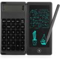 Calculator Notepad 6 Inch LCD Writing Tablet Digital Drawing Pad with Stylus Pen Erase Button Lock Function Black. 