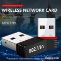 Mini Usb Wireless Wifi Network Receiver Adapter Dongle Desktop Pc - Black - Wifi Adapter. 