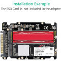 2 In 1 M.2 NVMe SATA U2 M.2 NVME SSD Key M Key B SSD To U.2 SFF-8639 Adapter PCIe M2 Converter Desktop Computer Parts. 