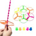 Kindergarten Birthday Present Kids Toys Game Aircraft Small Flying Disk Flying Gyro Flying Saucer Hand Push.