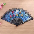 Wedding Party Lace Folding Fan Hand Held Flower Fans gift -1pcs.