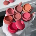 【Popular】 Monochrome Blush Cream Make Up Lasting Easy To Color Blush Palette Mousse Mud Matte Pink Peach Cheek Rouge Pigment Cosmetic. 
