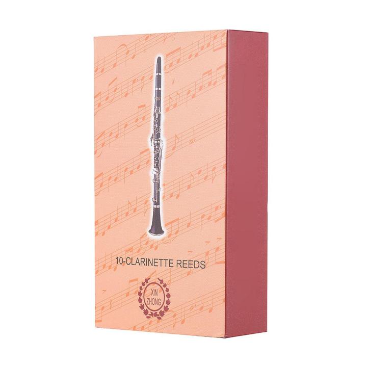 Box Of 10Pcs B Clarinet Reeds Traditional Reeds Strength 2.5 & 10Pcs/ Box Eb Alto Saxophone Reeds Sax Reeds Strength 2.5 Woodwind Instrument Parts & Accessories