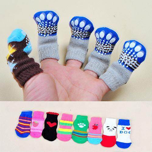 fuwen%C2%AE%204%20Pcs%20Fashion%20Cute%20Puppy%20Dog%20Pet%20Knits%20Socks%20Anti%20Slip%20Skid%20Bottom%20Mini%20Sock%20-%20Image%206