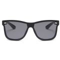 LongKeeper Brand Designer One-piece Sunglasses Men Women Rivet Rimless Sun Glasses for Driving Goggles Mirror Lens Gafas UV400. 