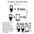 Funny Spoof Cartoon Kids English Decorative Personality Toilet Toilet Cover Stickers Kindergarten Decorative Wall Stickers. 
