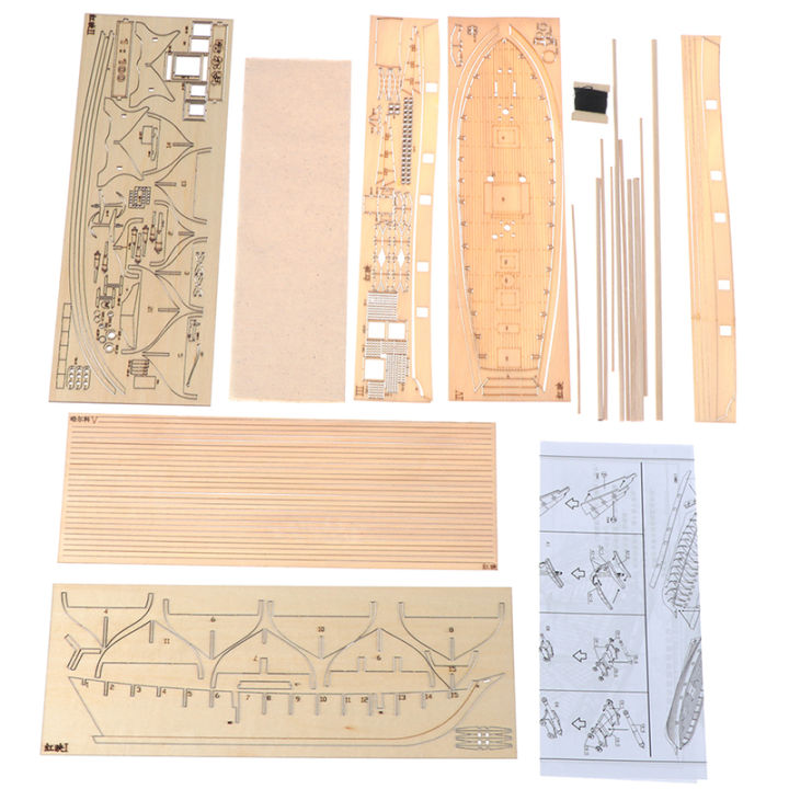 1:100%20Halcon%20Wooden%20Sailing%20Boat%20Model%20DIY%20Kit%20Ship%20Assembly%20Decoration%20Gift%20-%20Image%202