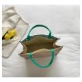 Summer Tote bags Trendy Top handle Flower print Burlap tote bags Eco-friendly Portable Linen tote bags for Shopping Travel Picnic Daily use Fashion accessory. 