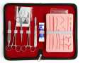 Suture Practice Kit (18 Pieces) for Student Suture Training, Include Suture Pad with 14 Pre-Cut Wounds, Suture Tools, Suture Thread & Needle (Complete Kit).